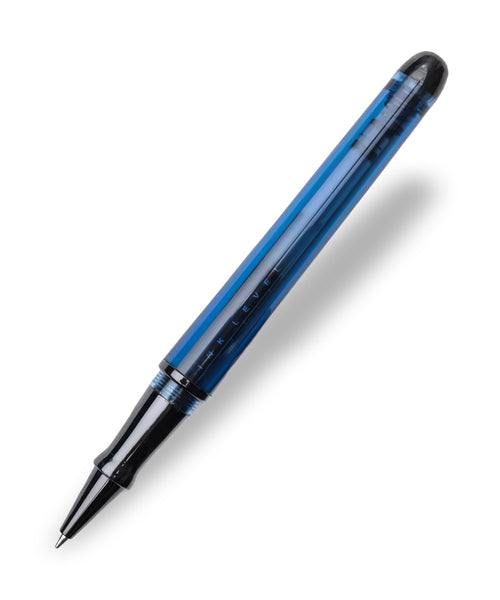 Pineider Avatar Rollerball Pen - Black Demonstrator Sky Blue