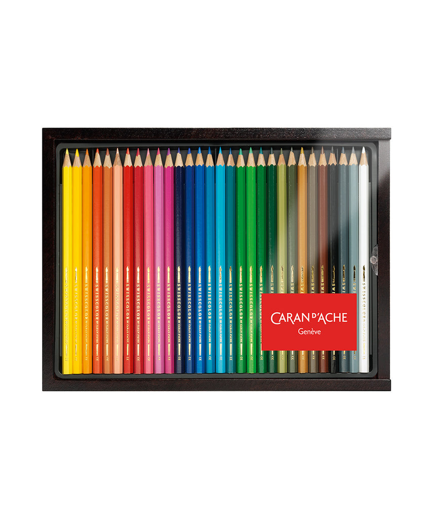Caran d'Ache SWISSCOLOR Set di matite colorate, 30 pezzi - Worldshop