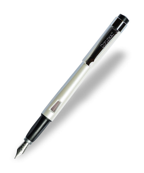 Diplomat Magnum Fountain Pen - Pearl White