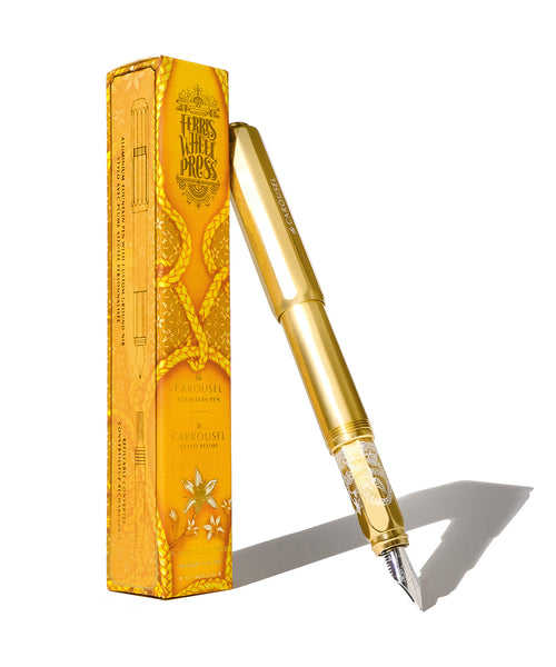 Ferris Wheel Press The Carousel Fountain Pen - Plaited Gold Tress 2023 Limited Edition