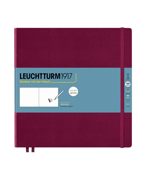 Leuchtturm1917 Square Hardcover Sketchbook - Port Red