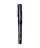 Pineider LGB Rock Rollerball Pen - Blue with Black Trim