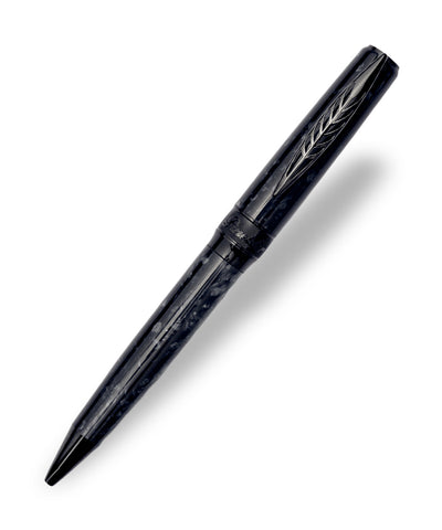 Pineider LGB Rock Ballpoint Pen - Grey with Black Trim