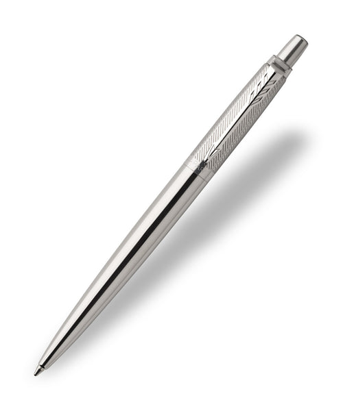 Parker Classic Ballpoint Pen Stainless Steel Silver Body Blue Ink With A  Gift Box 