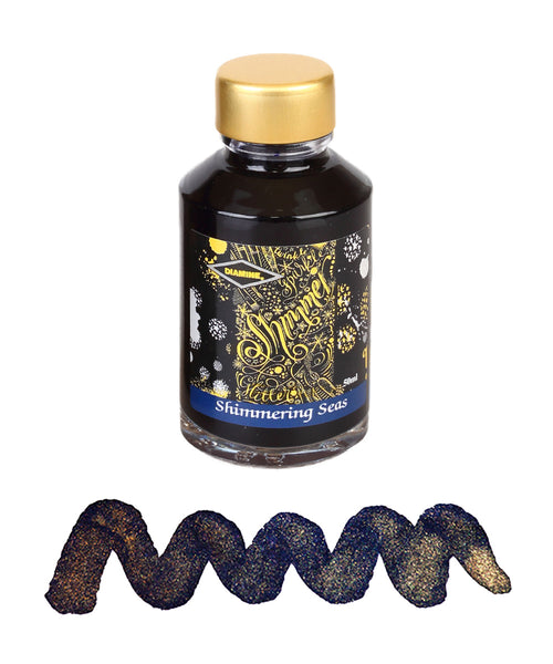 Diamine Shimmering Fountain Pen Ink - Shimmering Seas