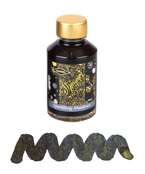 Diamine Shimmering Fountain Pen Ink - Sparkling Shadows