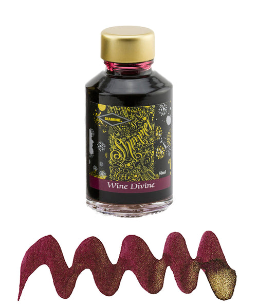 Diamine Shimmering Fountain Pen Ink - Wine Divine