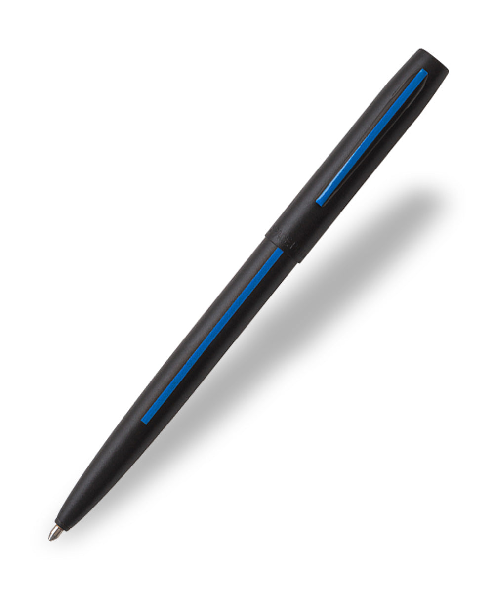 Fisher Space Cap-O-Matic Pen - Law Enforcement Blue Line Imprint