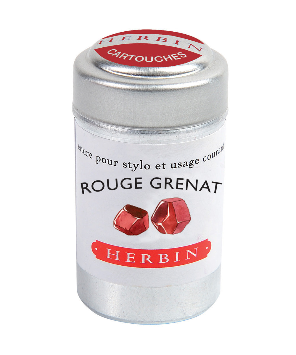  J. Herbin Rouge Grenat Ink (Garnet Red) - 30 ml Bottle