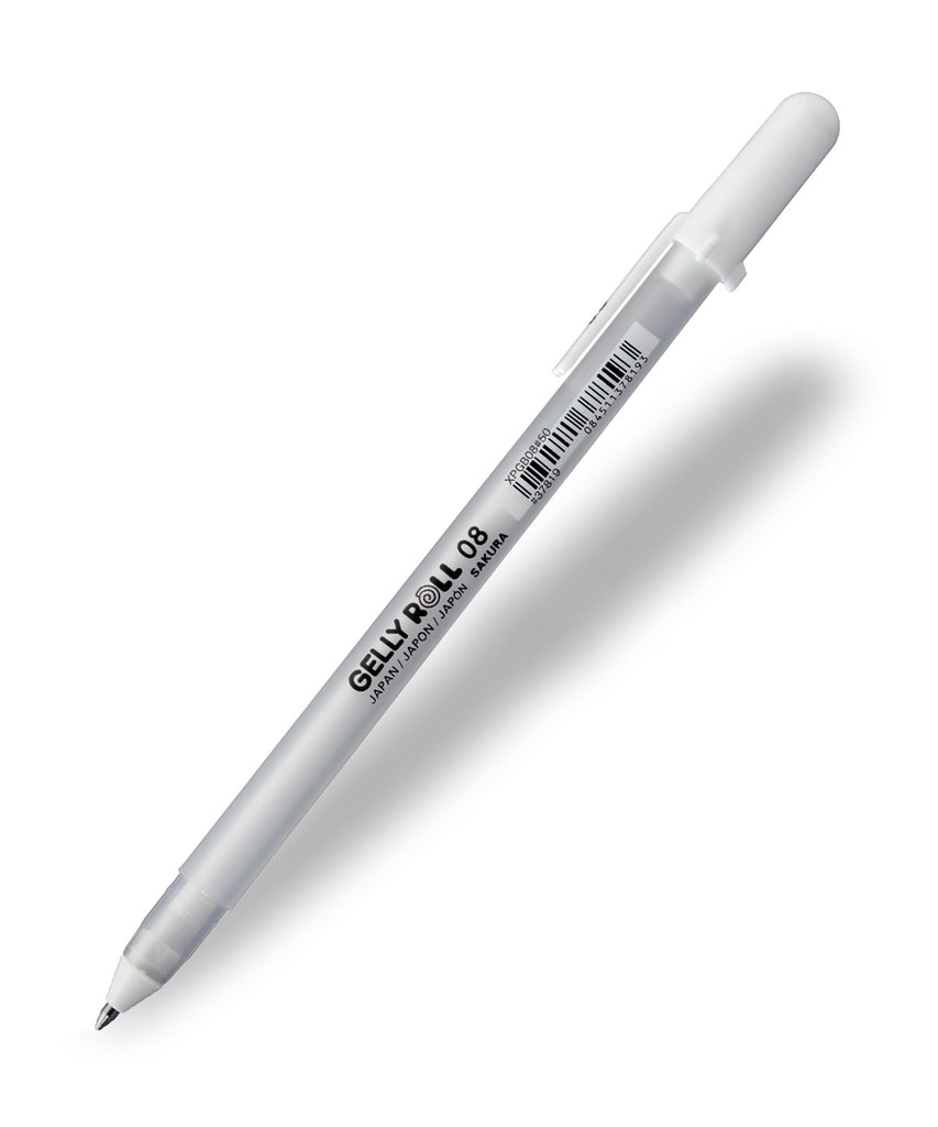 White on Black: Sakura Gelly Roll White Pens — ILLUSTORIA