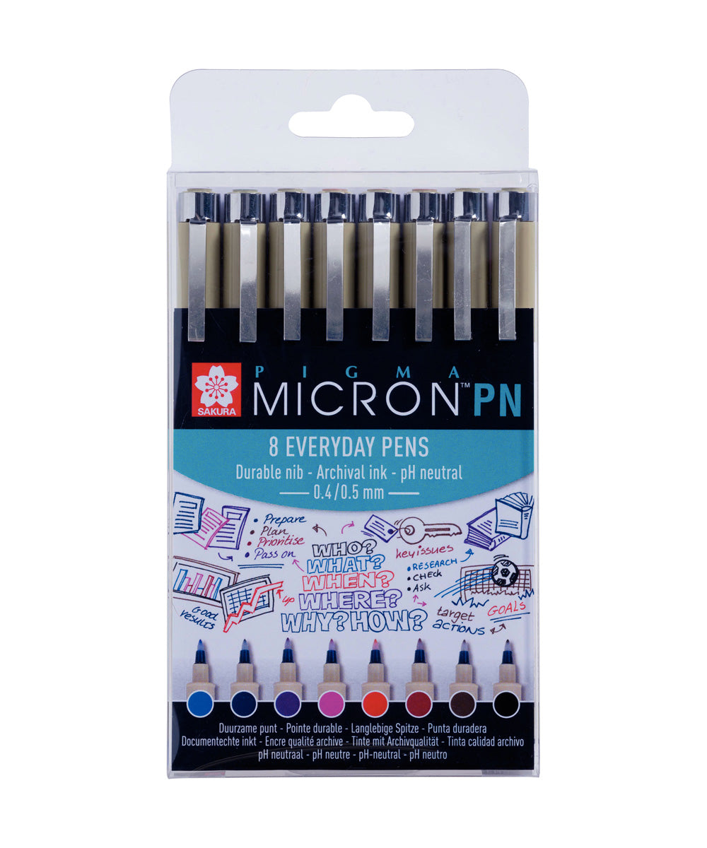 Sakura Pigma Micron Pens - 7pcs full set - Kumastationerycrafts