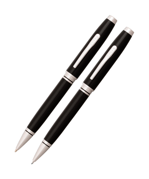 Cross Coventry Ballpoint Pen & Pencil Set- Black Lacquer