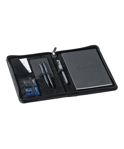 Kaweco A5 Leather Organiser - Black | The Hamilton Pen Company