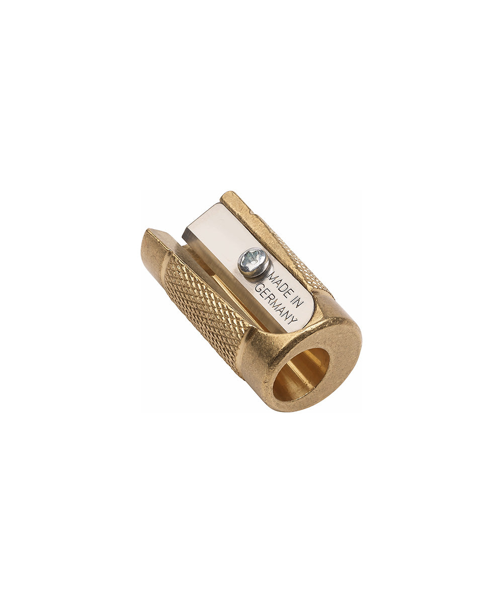 Mobius + Ruppert (M+R) Brass Pencil Sharpener - Choose from 4 Shapes! Made in Germany - Finest in The World! (600 - Single Wedge)
