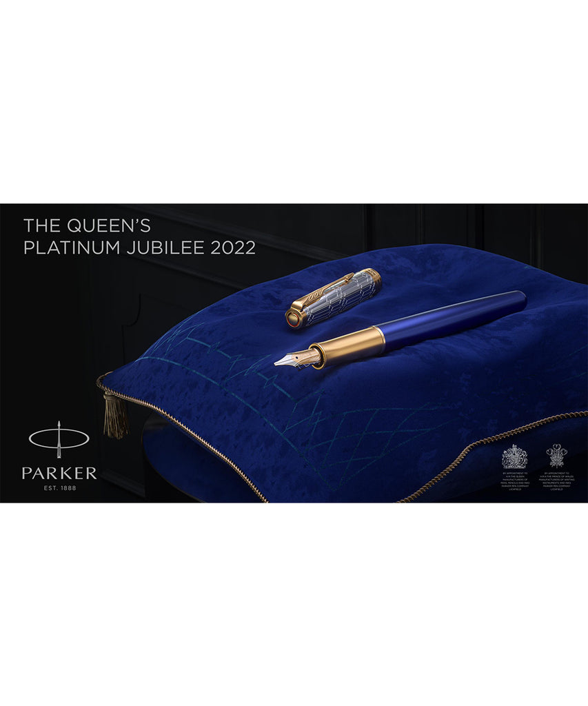 Parker Sonnet The Queen's Special Edition Fountain Pen - Platinum