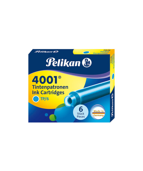 Pelikan 4001 TP6 Standard Ink Cartridges 6pk